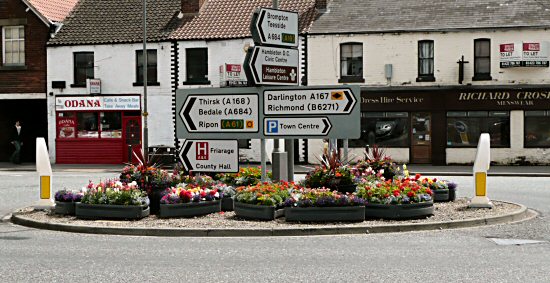 Northallerton Brompton Friarage Road Roundabout pre 2016
